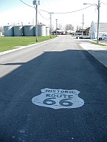 USA - Gardner IL - Route 66 Street Sign (8 Apr 2009)